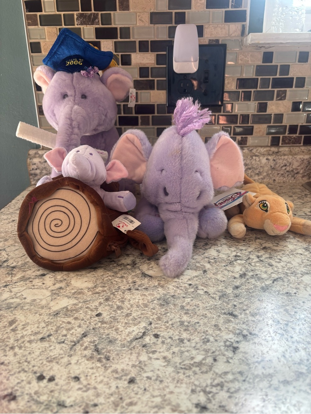 Lot of Disney stuffed animals